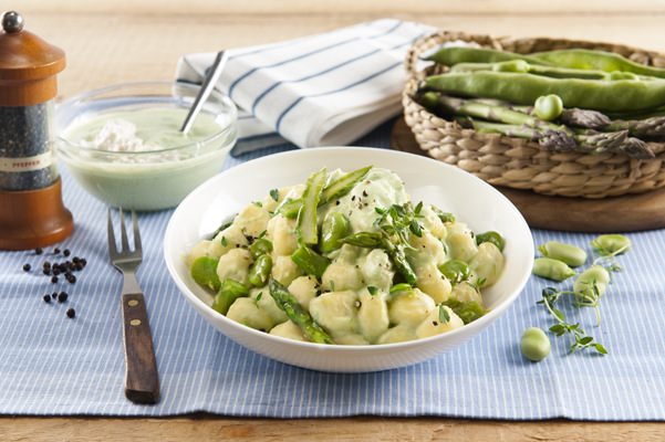 Recette Gnocchis aux Asperges Fèves et Ricotta Gnocchi Galbani